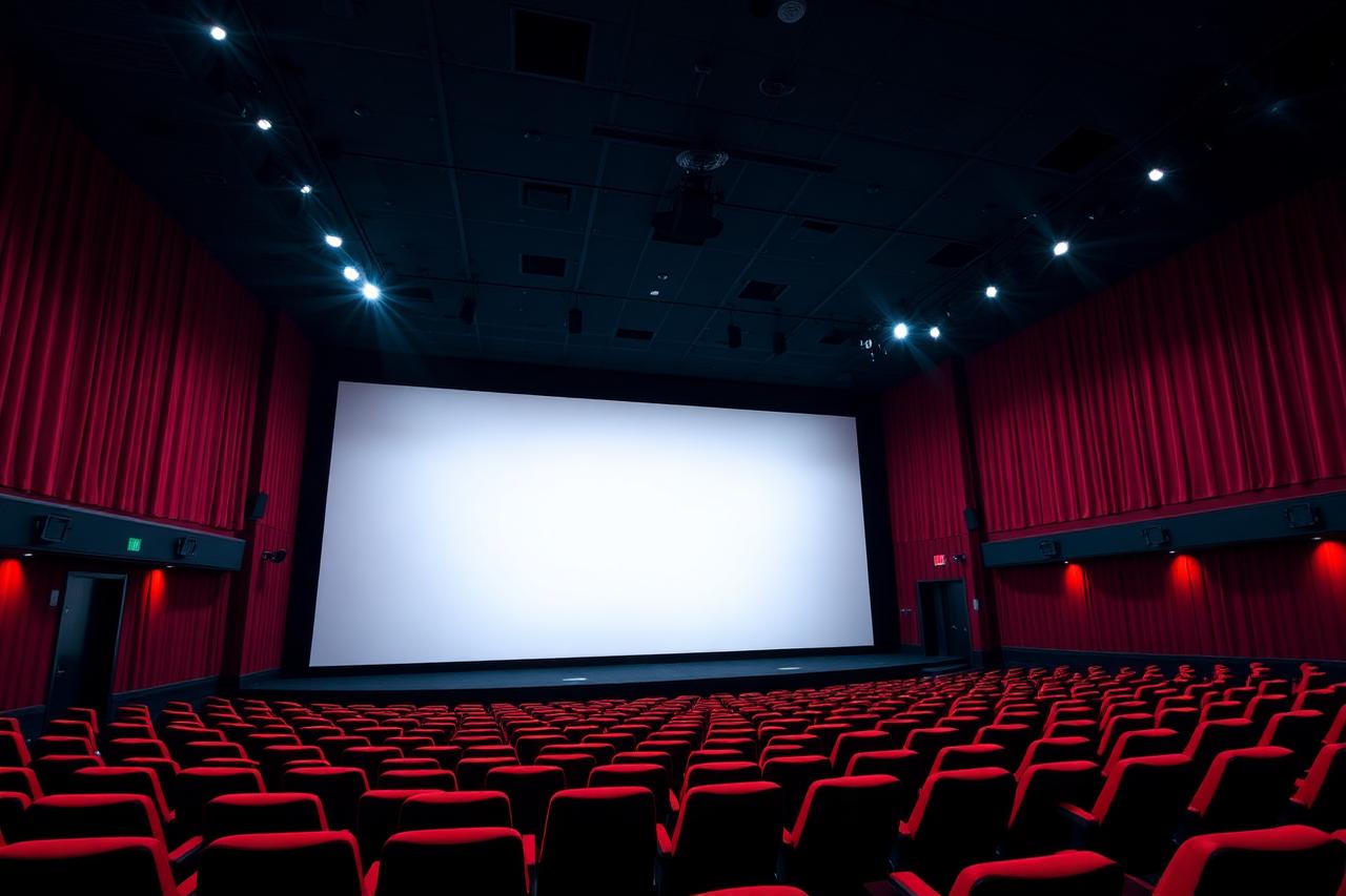 Theatre Screen Advertising — blank advertising space available